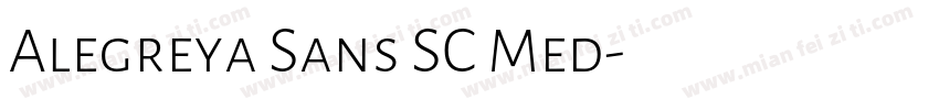 Alegreya Sans SC Med字体转换